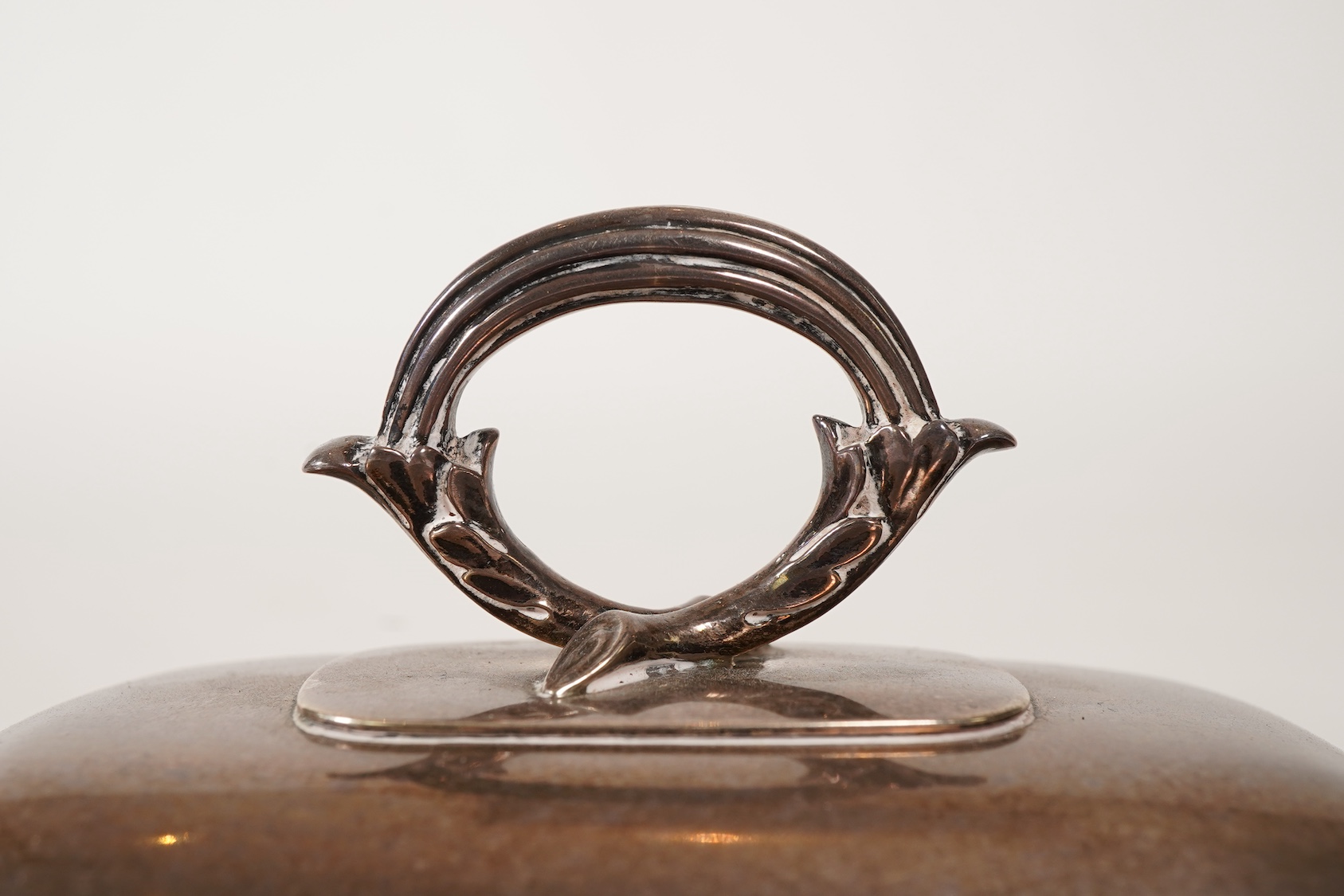 A pair of George IV silver sauce tureens with covers and integral stands, by Philip Rundell